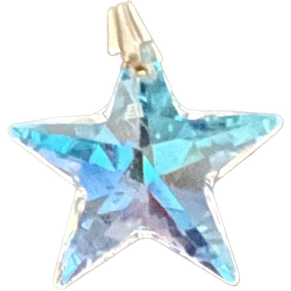 Rare 90’s Genuine Marked Crystal Star Pendant